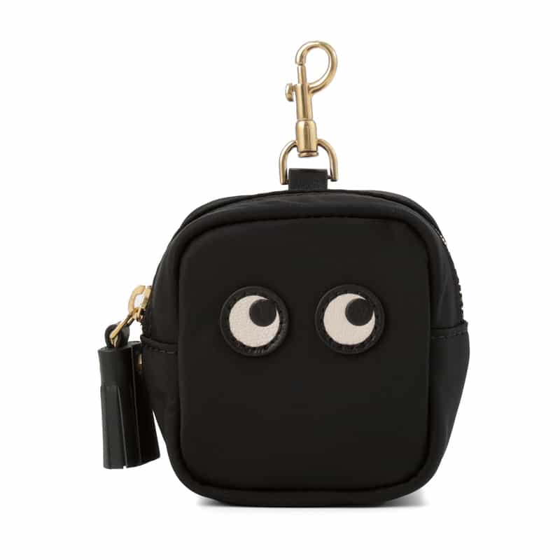 ANYA HINDMARCH ANYA HINDMARCH ＜アニヤ ハインドマーチ＞ ナイロン イヤフォンポーチ “EYES“ BLACK