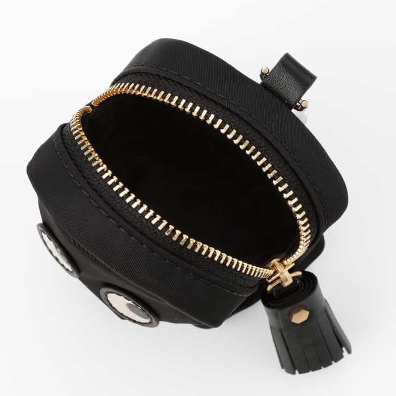 ANYA HINDMARCH ANYA HINDMARCH ＜アニヤ ハインドマーチ＞ ナイロン イヤフォンポーチ “EYES“ BLACK