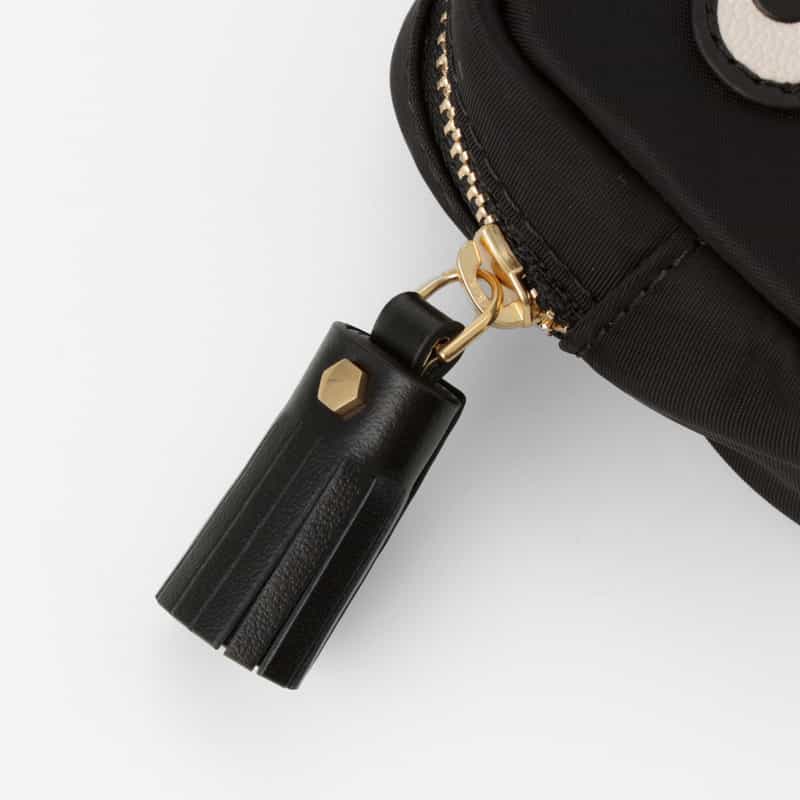 ANYA HINDMARCH ANYA HINDMARCH ＜アニヤ ハインドマーチ＞ ナイロン イヤフォンポーチ “EYES“ BLACK