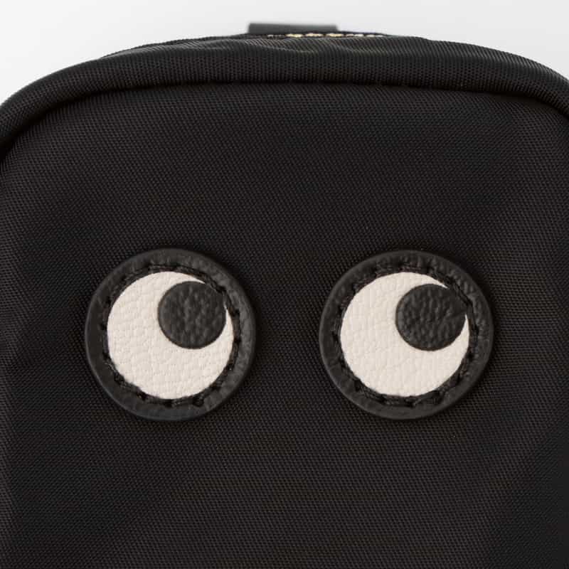 ANYA HINDMARCH ANYA HINDMARCH ＜アニヤ ハインドマーチ＞ ナイロン イヤフォンポーチ “EYES“ BLACK