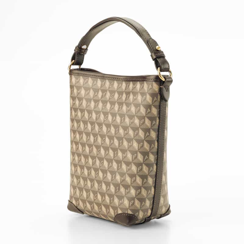 ANYA HINDMARCH ANYA HINDMARCH ＜アニヤ ハインドマーチ＞ ミニバケットバッグ “I am a Plastic Bag“ BROWN