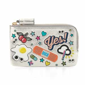 ANYA HINDMARCH ANYA HINDMARCH ＜アニヤ ハインドマーチ＞ オール・オーバー・ステッカー・スモール・ジップ・ルースポケット