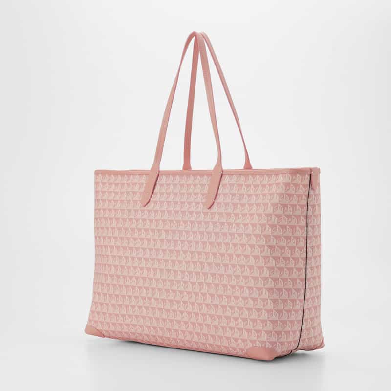 ANYA HINDMARCH ANYA HINDMARCH ＜アニヤ ハインドマーチ＞ ジップ付きトートバッグ “I am a Plastic Bag“ LIGHT PINK