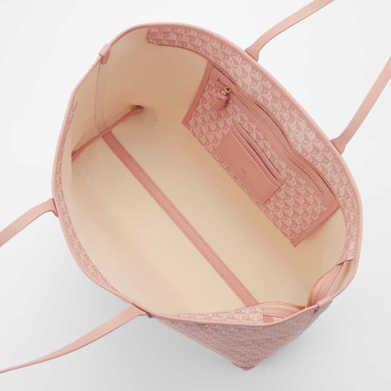 ANYA HINDMARCH ANYA HINDMARCH ＜アニヤ ハインドマーチ＞ ジップ付きトートバッグ “I am a Plastic Bag“ LIGHT PINK