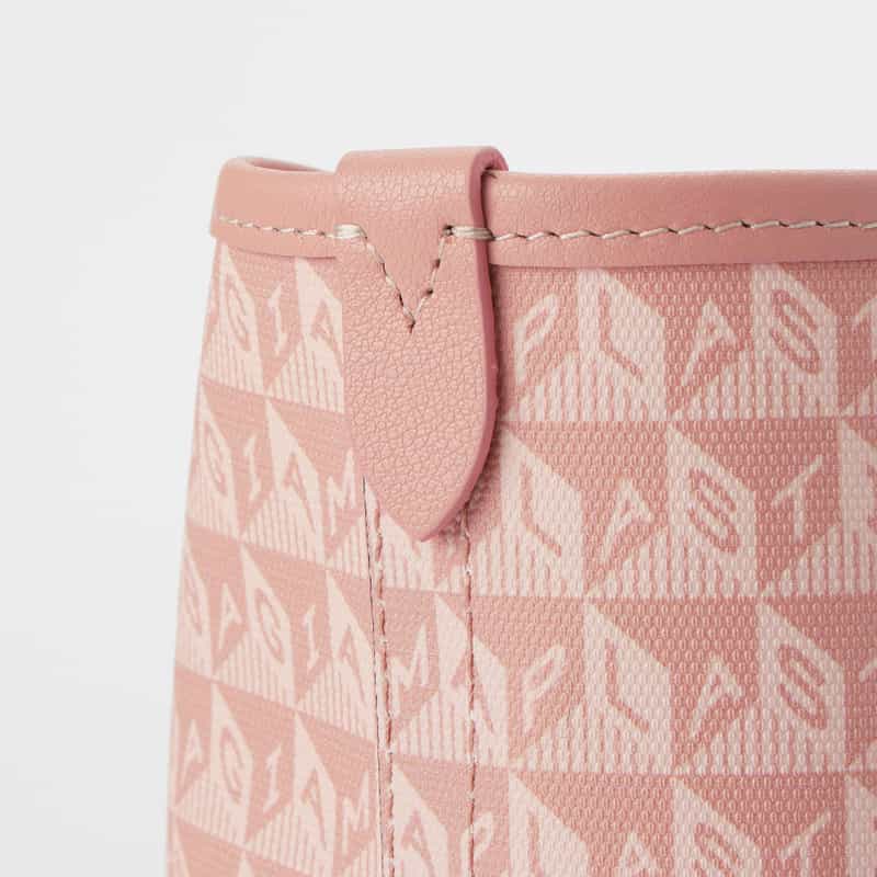 ANYA HINDMARCH ANYA HINDMARCH ＜アニヤ ハインドマーチ＞ ジップ付きトートバッグ “I am a Plastic Bag“ LIGHT PINK