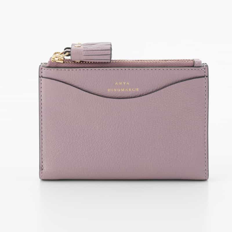 ANYA HINDMARCH ANYA HINDMARCH ＜アニヤ ハインドマーチ＞ ダブルジップコンパクトウォレット "EYES" LIGHT PINK