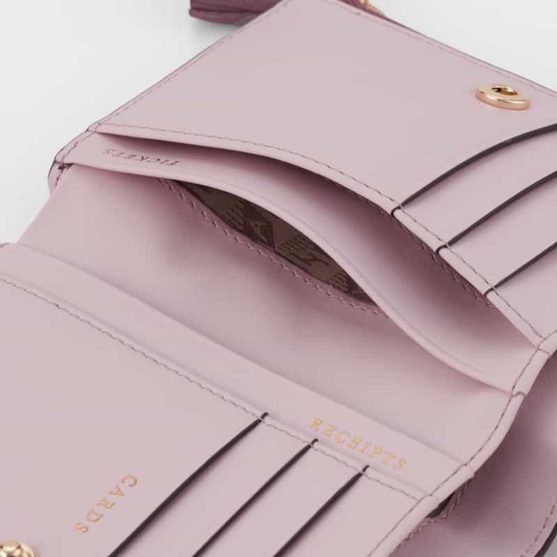 ANYA HINDMARCH ANYA HINDMARCH ＜アニヤ ハインドマーチ＞ ダブルジップコンパクトウォレット "EYES" LIGHT PINK