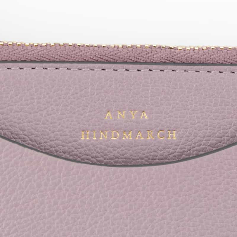 ANYA HINDMARCH ANYA HINDMARCH ＜アニヤ ハインドマーチ＞ ダブルジップコンパクトウォレット "EYES" LIGHT PINK