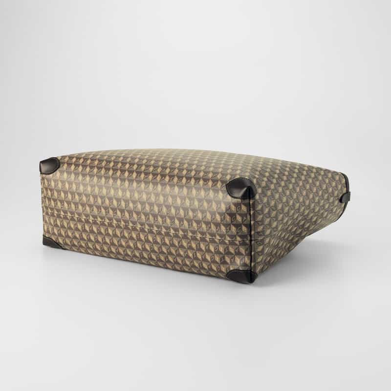 ANYA HINDMARCH ANYA HINDMARCH ＜アニヤ ハインドマーチ＞ ジップ付きトートバッグ “I am a Plastic Bag“ BROWN