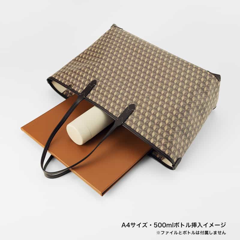 ANYA HINDMARCH ANYA HINDMARCH ＜アニヤ ハインドマーチ＞ ジップ付きトートバッグ “I am a Plastic Bag“ BROWN