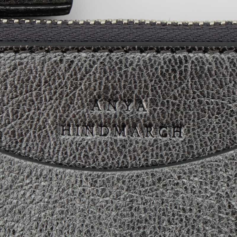ANYA HINDMARCH ANYA HINDMARCH ＜アニヤ ハインドマーチ＞ メタリック ダブルジップコンパクトウォレット "EYES" GRAY