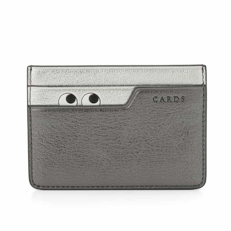 ANYA HINDMARCH ANYA HINDMARCH ＜アニヤ ハインドマーチ＞ メタリックカードケース "EYES" GRAY