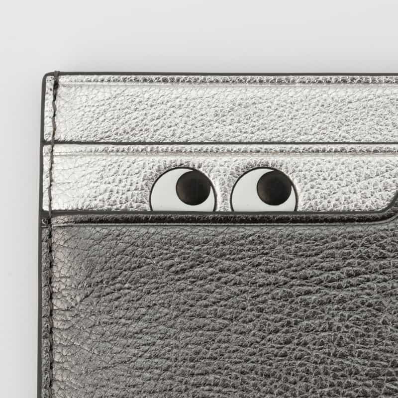 ANYA HINDMARCH ANYA HINDMARCH ＜アニヤ ハインドマーチ＞ メタリックカードケース "EYES" GRAY