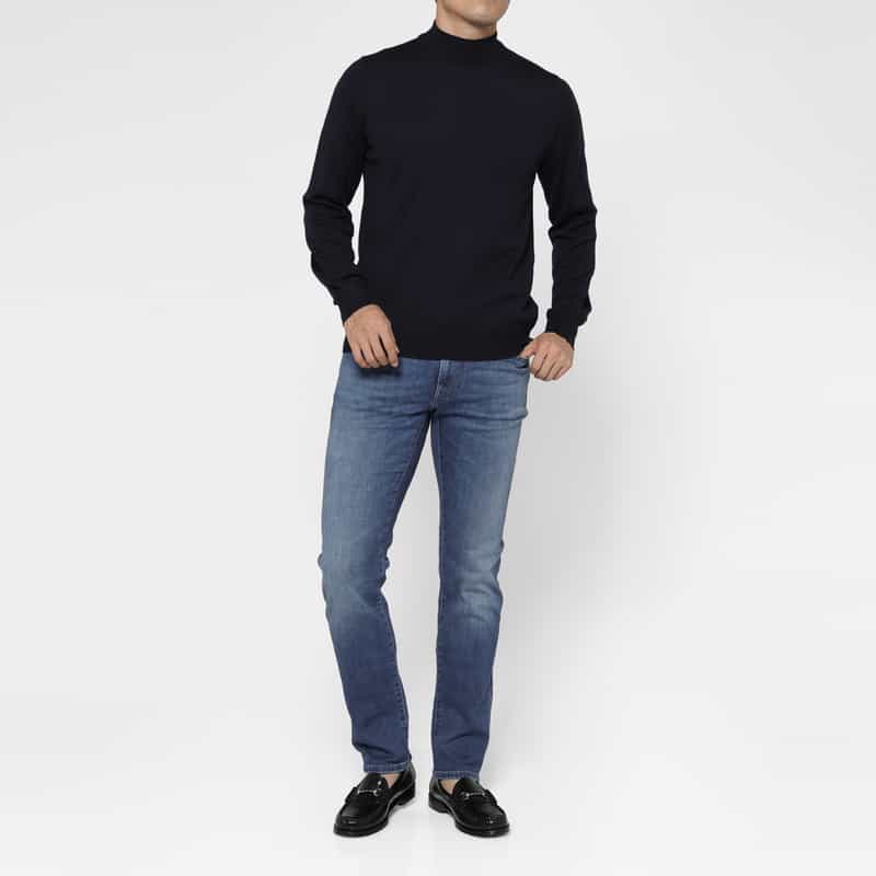 PT TORINO DENIM PT TORINO DENIM＜ピーティー トリノ デニム＞ ストレッチデニムパンツ“SAMBA" NAVY