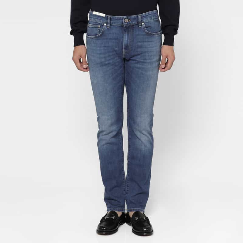 PT TORINO DENIM PT TORINO DENIM＜ピーティー トリノ デニム＞ ストレッチデニムパンツ“SAMBA" NAVY