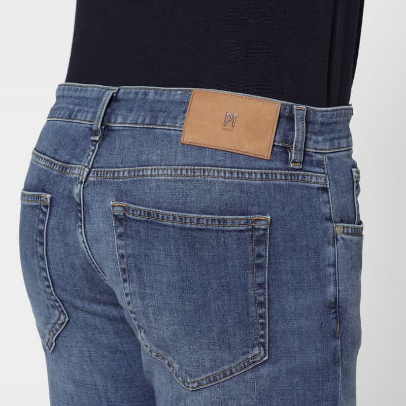 PT TORINO DENIM PT TORINO DENIM＜ピーティー トリノ デニム＞ ストレッチデニムパンツ“SAMBA" NAVY