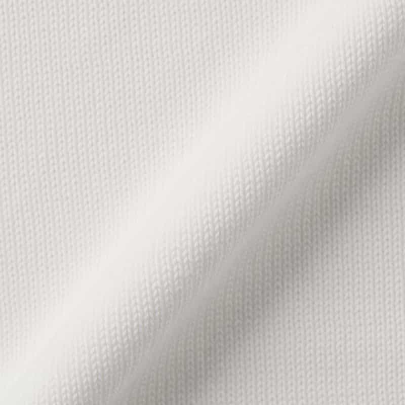 GRANSASSO GRANSASSO＜グランサッソ＞ クルーネックコットンニットプルオーバー WHITE