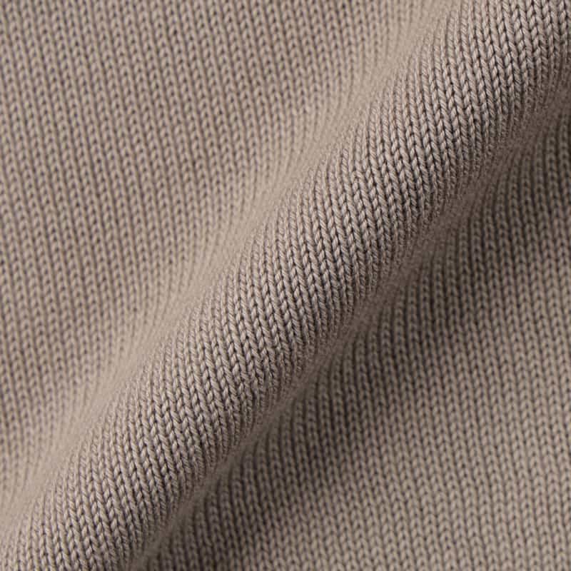 GRANSASSO GRANSASSO＜グランサッソ＞ クルーネックコットンニットプルオーバー BROWN