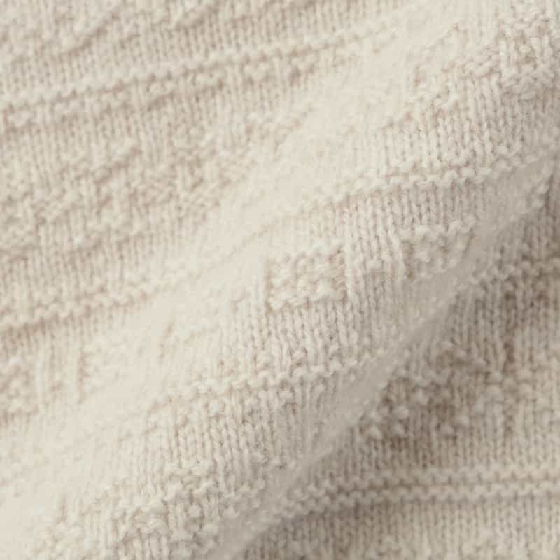 GRANSASSO GRANSASSO＜グランサッソ＞ フェアアイル柄ニットプルオーバー WHITE