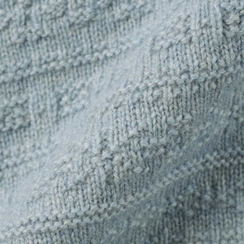 GRANSASSO GRANSASSO＜グランサッソ＞ フェアアイル柄ニットプルオーバー LIGHT BLUE