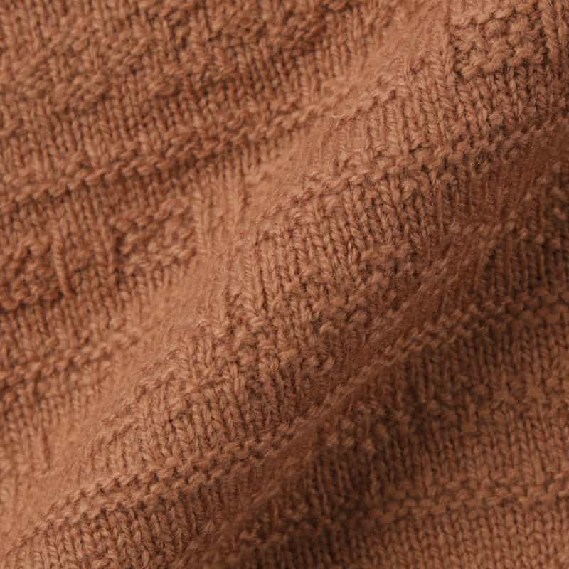 GRANSASSO GRANSASSO＜グランサッソ＞ フェアアイル柄ニットプルオーバー ORANGE