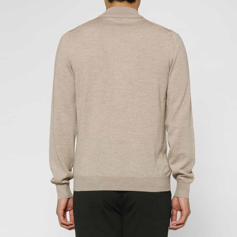 GRANSASSO GRANSASSO＜グランサッソ＞ モックネックニットプルオーバー BEIGE