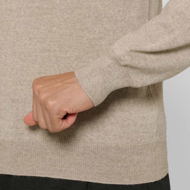 GRANSASSO GRANSASSO＜グランサッソ＞ モックネックニットプルオーバー BEIGE