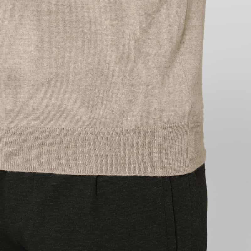 GRANSASSO GRANSASSO＜グランサッソ＞ モックネックニットプルオーバー BEIGE
