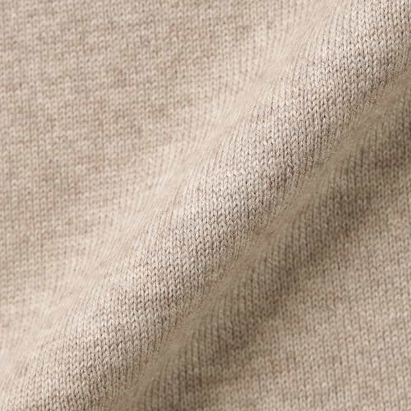 GRANSASSO GRANSASSO＜グランサッソ＞ モックネックニットプルオーバー BEIGE