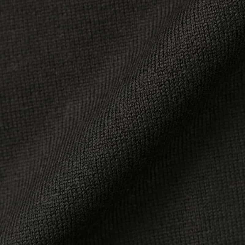 GRANSASSO GRANSASSO＜グランサッソ＞ モックネックニットプルオーバー BLACK