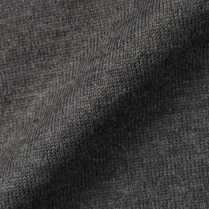 GRANSASSO GRANSASSO＜グランサッソ＞ モックネックニットプルオーバー DARK GRAY