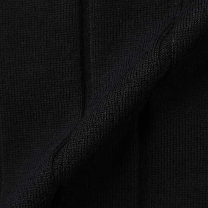 GRANSASSO GRANSASSO＜グランサッソ＞ ニットポロカーディガン BLACK