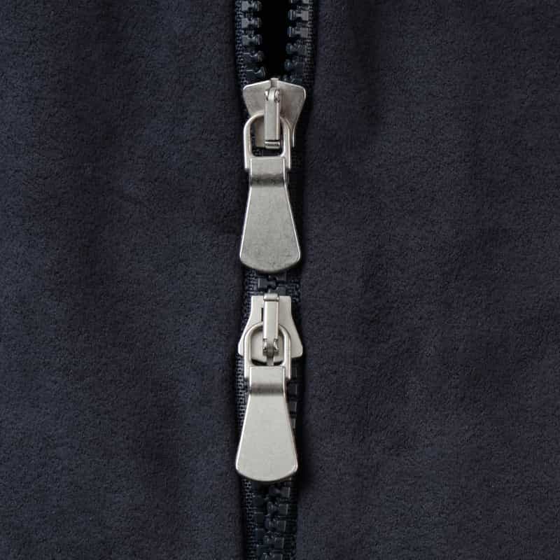 GRANSASSO GRANSASSO＜グランサッソ＞ コンビネーションジップアップニットカーディガン NAVY