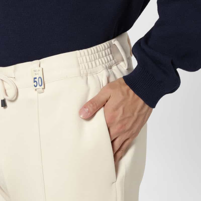 GIABSARCHIVIO GIABSARCHIVIO＜ジャブスアルキヴィオ＞ ジャージーパンツ"MASACCIO" WHITE