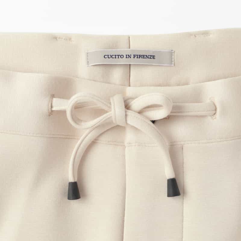 GIABSARCHIVIO GIABSARCHIVIO＜ジャブスアルキヴィオ＞ ジャージーパンツ"MASACCIO" WHITE