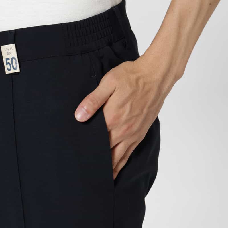 GIABSARCHIVIO GIABSARCHIVIO＜ジャブスアルキヴィオ＞ イージーパンツ"MASACCIO" NAVY