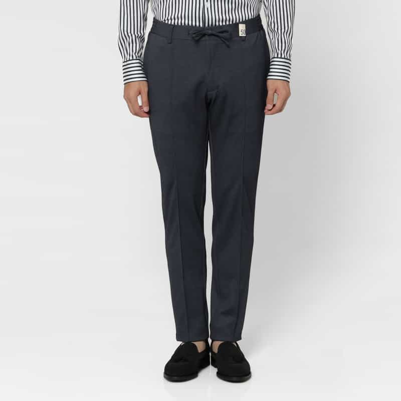 GIABSARCHIVIO GIABSARCHIVIO＜ジャブスアルキヴィオ＞ テーパードパンツ"MASACCIO" NAVY