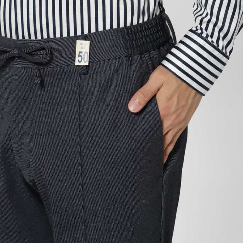 GIABSARCHIVIO GIABSARCHIVIO＜ジャブスアルキヴィオ＞ テーパードパンツ"MASACCIO" NAVY