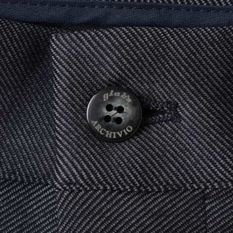 GIABSARCHIVIO GIABSARCHIVIO＜ジャブスアルキヴィオ＞ テーパードパンツ"MASACCIO" NAVY