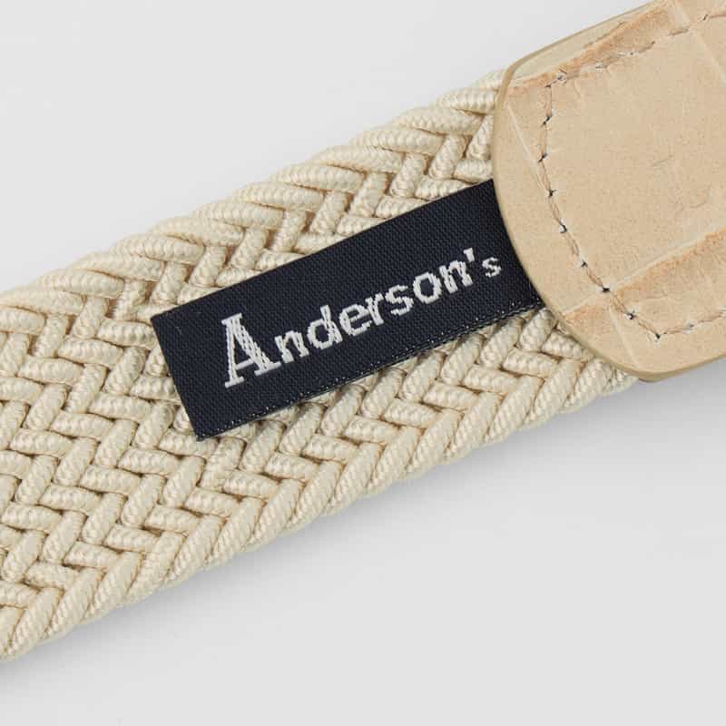 ANDERSONS ANDERSONS＜アンダーソンズ＞ メッシュベルト（30mm） WHITE