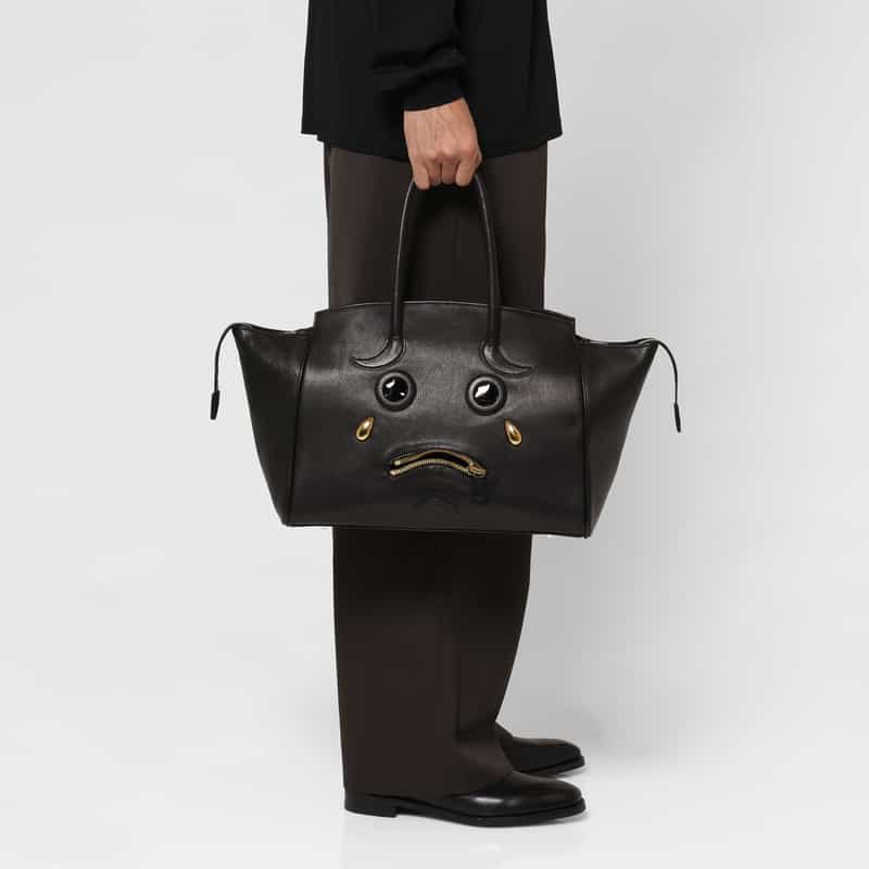 DOUBLET. DOUBLET.＜ダブレット＞ レザートートバッグ BLACK
