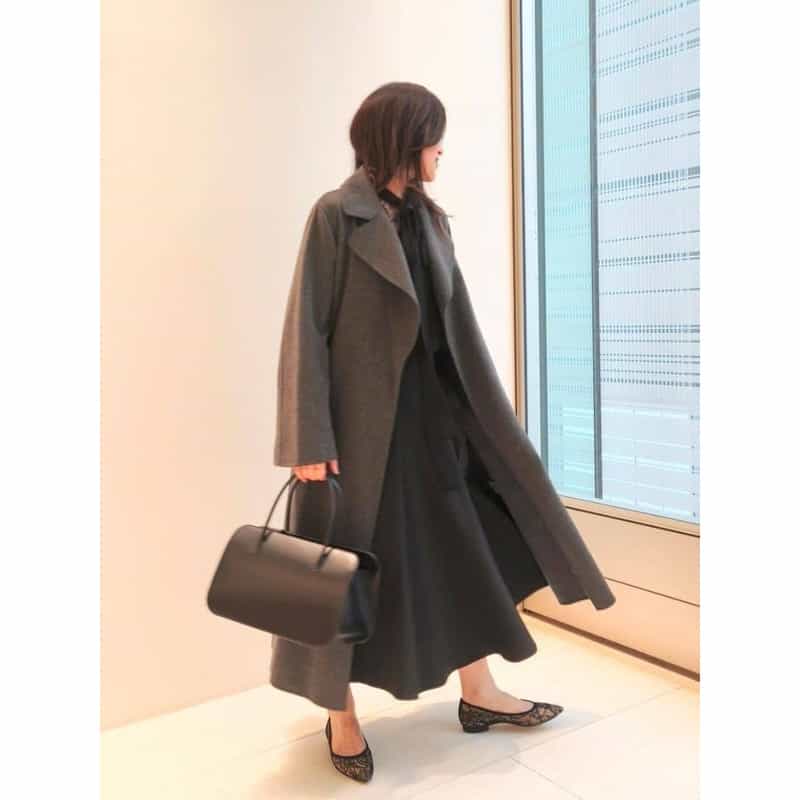 AURALEE AURALEE ＜オーラリー＞ レザートートバッグ BLACK