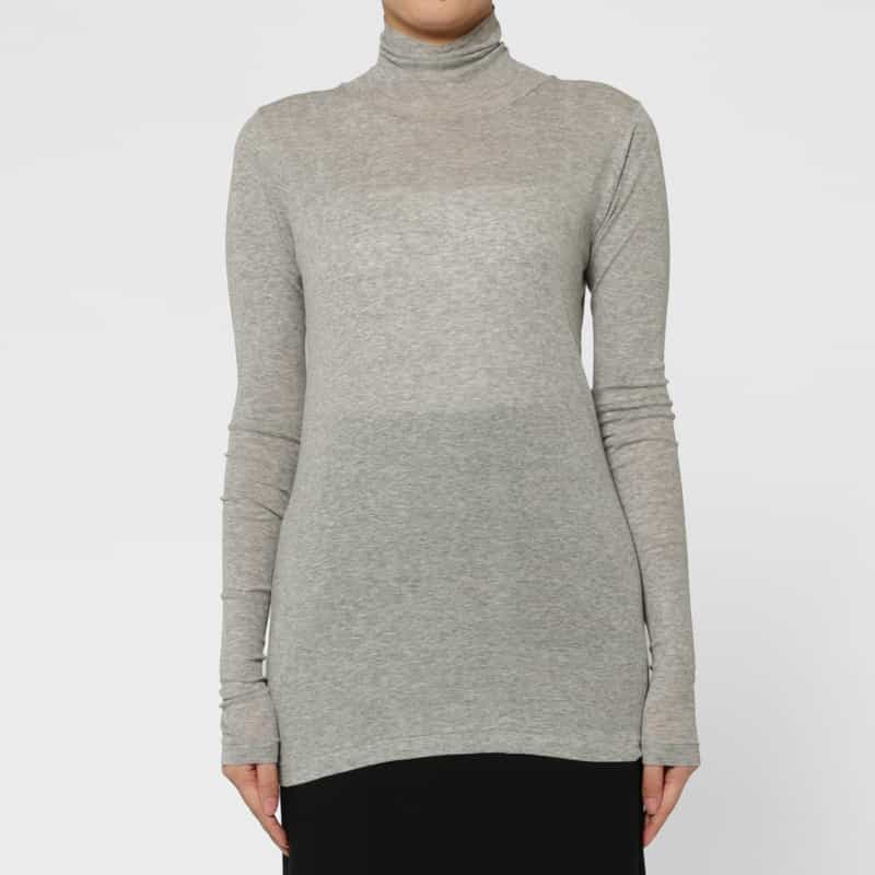 AURALEE AURALEE ＜オーラリー＞ ハイネック ロングスリーブカットソー GRAY
