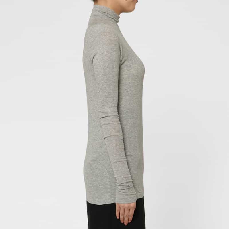 AURALEE AURALEE ＜オーラリー＞ ハイネック ロングスリーブカットソー GRAY