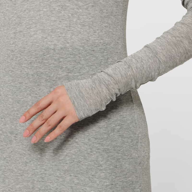 AURALEE AURALEE ＜オーラリー＞ ハイネック ロングスリーブカットソー GRAY