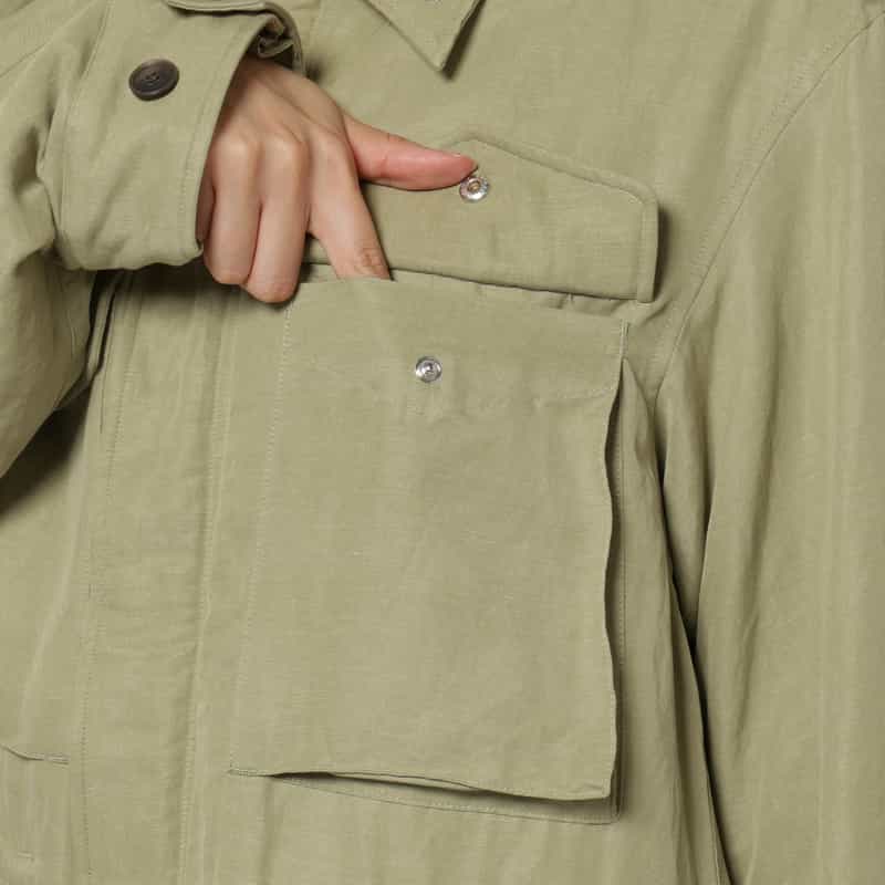 AURALEE AURALEE ＜オーラリー＞ ミリタリーブルゾン KHAKI