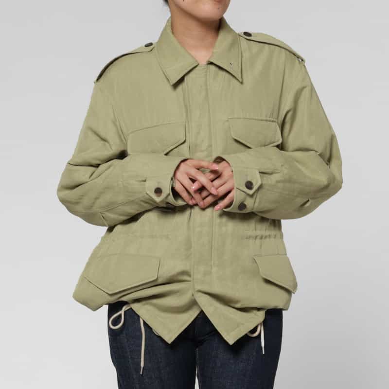 AURALEE AURALEE ＜オーラリー＞ ミリタリーブルゾン KHAKI