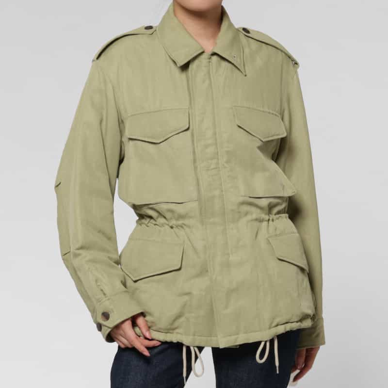 AURALEE AURALEE ＜オーラリー＞ ミリタリーブルゾン KHAKI