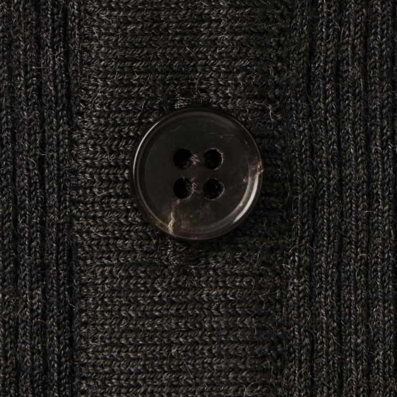 AURALEE AURALEE ＜オーラリー＞ ウール素材 ハイゲージ リブニットカーディガン DARK GRAY
