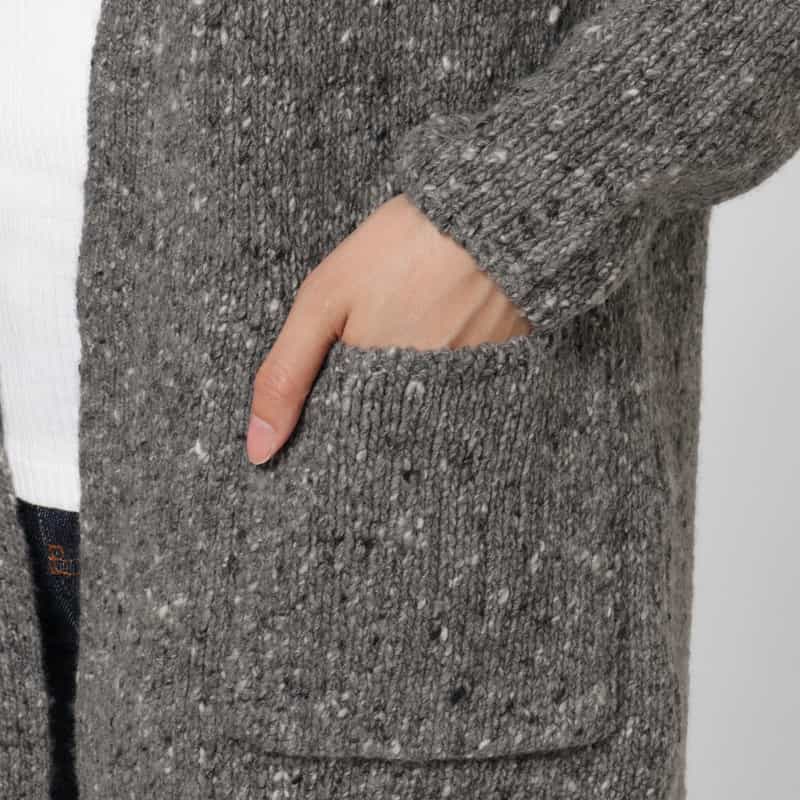 AURALEE AURALEE ＜オーラリー＞ ローゲージニットカーディガン GRAY